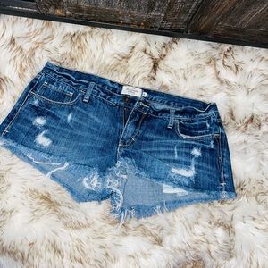 Abercrombie & Fitch Women’s Blue Jean Shorts- Size 8